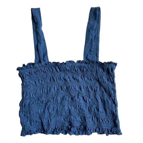 NWT blue American Eagle ruched tank top! size: med - Picture 3 of 3